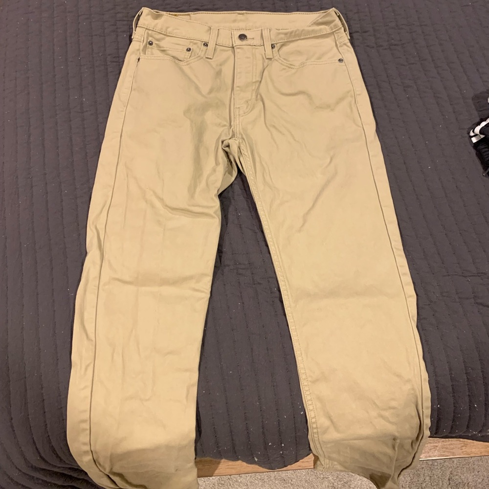 levi 502 32w 34l jeans in brown